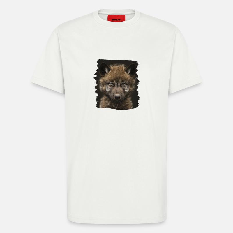 Wölfe Wolf - T-Shirt - made by SPREAD - OFF WHITE
