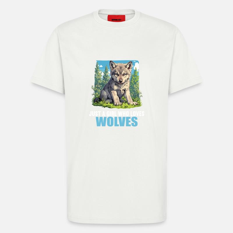 Wölfe Wolf - T-Shirt - made by SPREAD - OFF WHITE