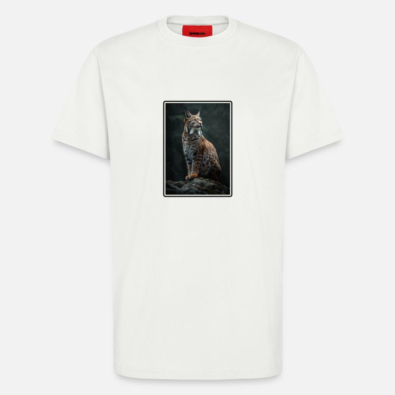 Bobcats Rotluchse Rotluchs Luchs - T-Shirt - made by SPREAD - OFF WHITE