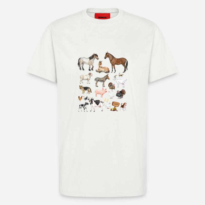 Nutztiere - T-Shirt - made by SPREAD - OFF WHITE