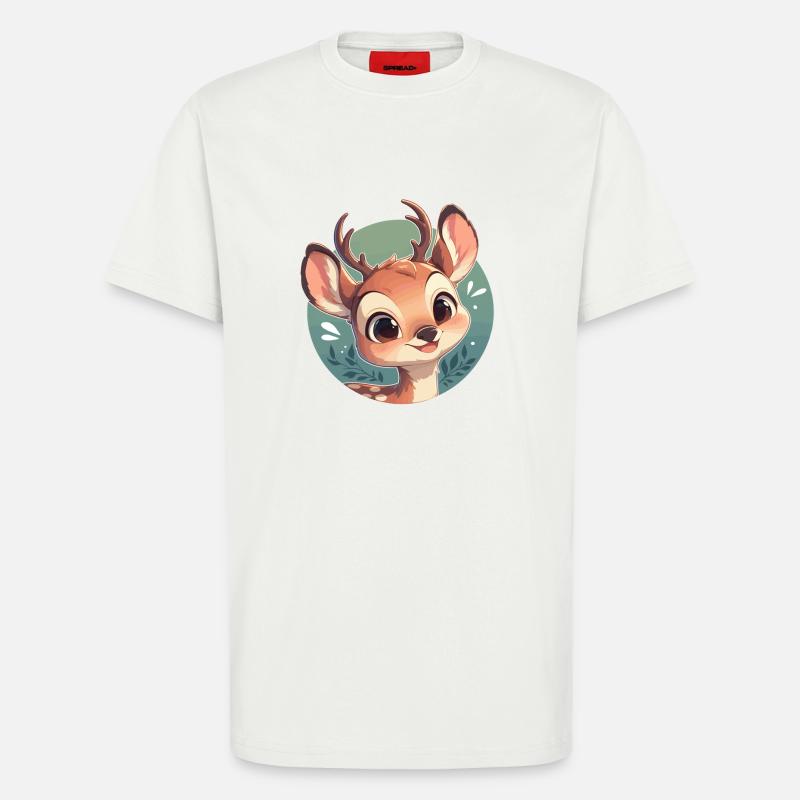 Hirsche Hirsch - T-Shirt - made by SPREAD - OFF WHITE