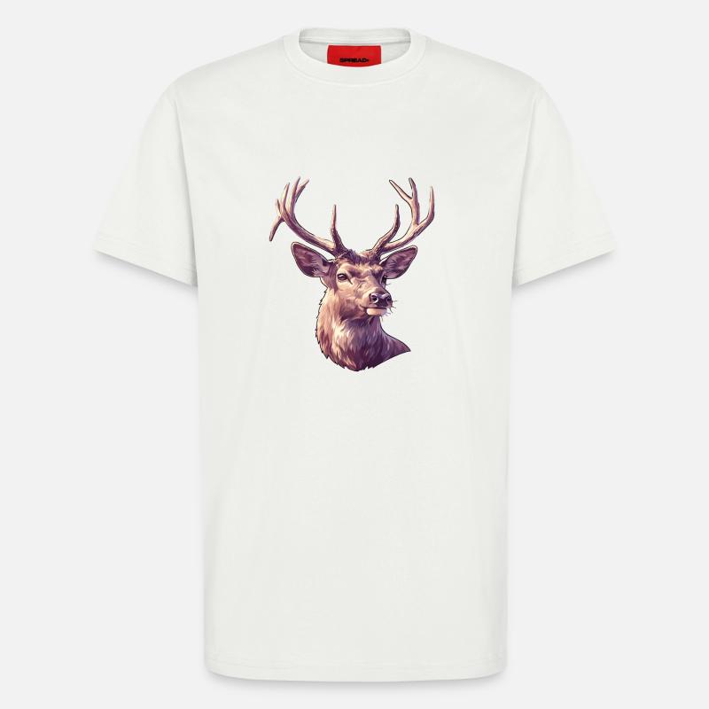 Hirsche Hirsch - T-Shirt - made by SPREAD - OFF WHITE