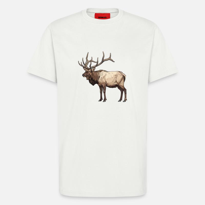 Elche Elch - T-Shirt - made by SPREAD - OFF WHITE