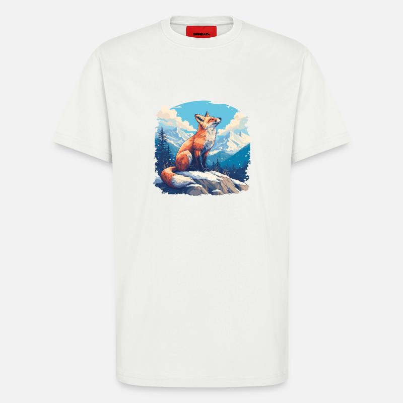 Foxes Fox - T-Shirt - made by SPREAD - OFF WHITE