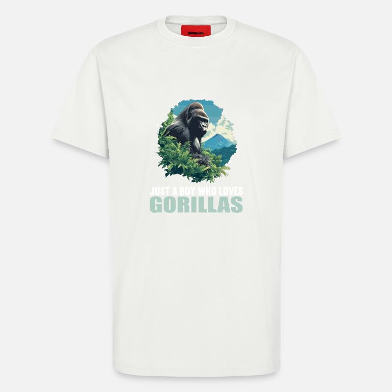Gorillas Gorilla - T-Shirt - made by SPREAD - OFF WHITE