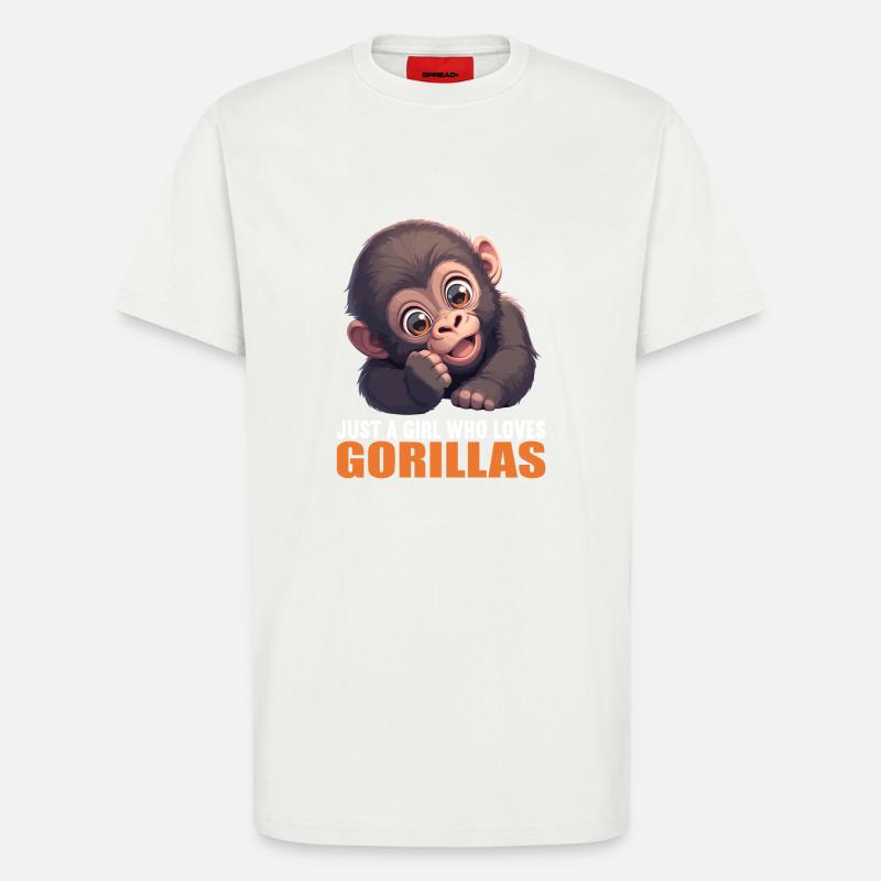 Gorillas Gorilla - T-Shirt - made by SPREAD - OFF WHITE