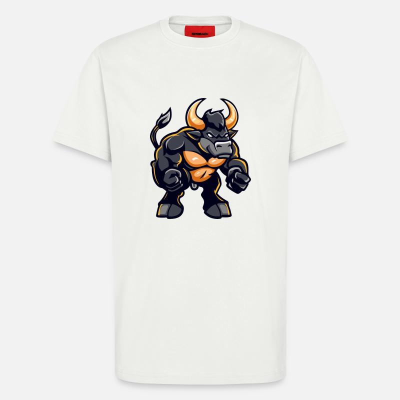 Stier Comic - T-Shirt - made by SPREAD - OFF WHITE
