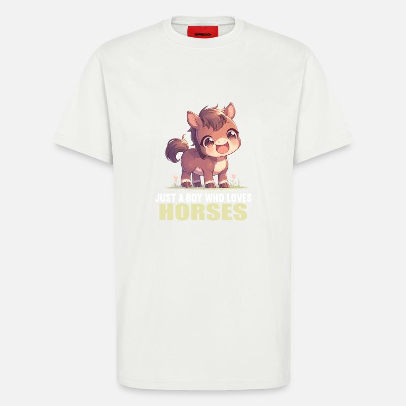 Pferde Pferd - T-Shirt - made by SPREAD - OFF WHITE