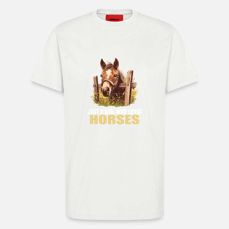 Pferde Pferd - T-Shirt - made by SPREAD - OFF WHITE