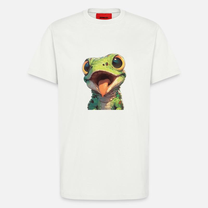 Eidechsen Eidechse - T-Shirt - made by SPREAD - OFF WHITE