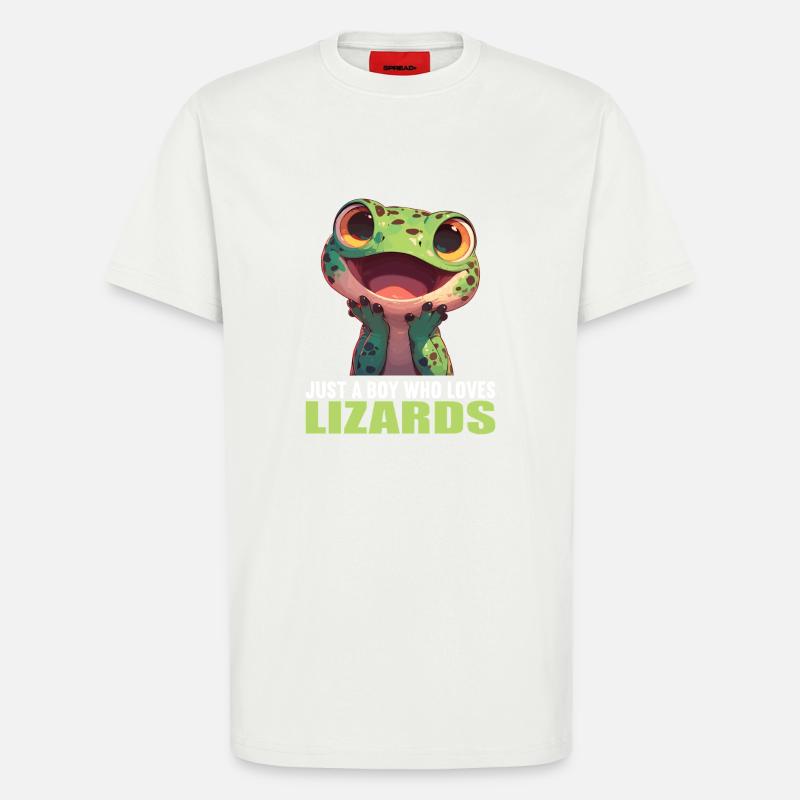 Eidechsen Eidechse - T-Shirt - made by SPREAD - OFF WHITE