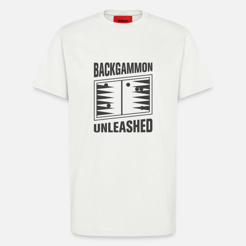 Backgammon Spiel - T-Shirt - made by SPREAD - OFF WHITE