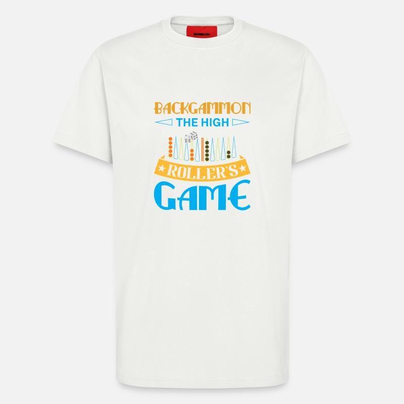 Backgammon Spiel - T-Shirt - made by SPREAD - OFF WHITE