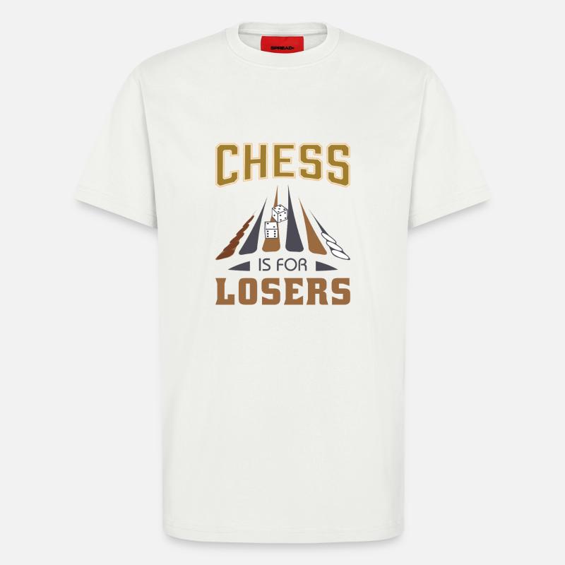 Backgammon Spiel - T-Shirt - made by SPREAD - OFF WHITE
