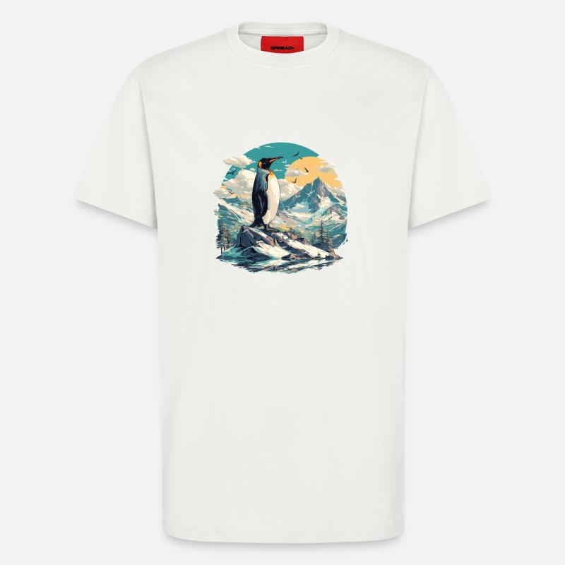 Penguins Penguin - T-Shirt - made by SPREAD - OFF WHITE