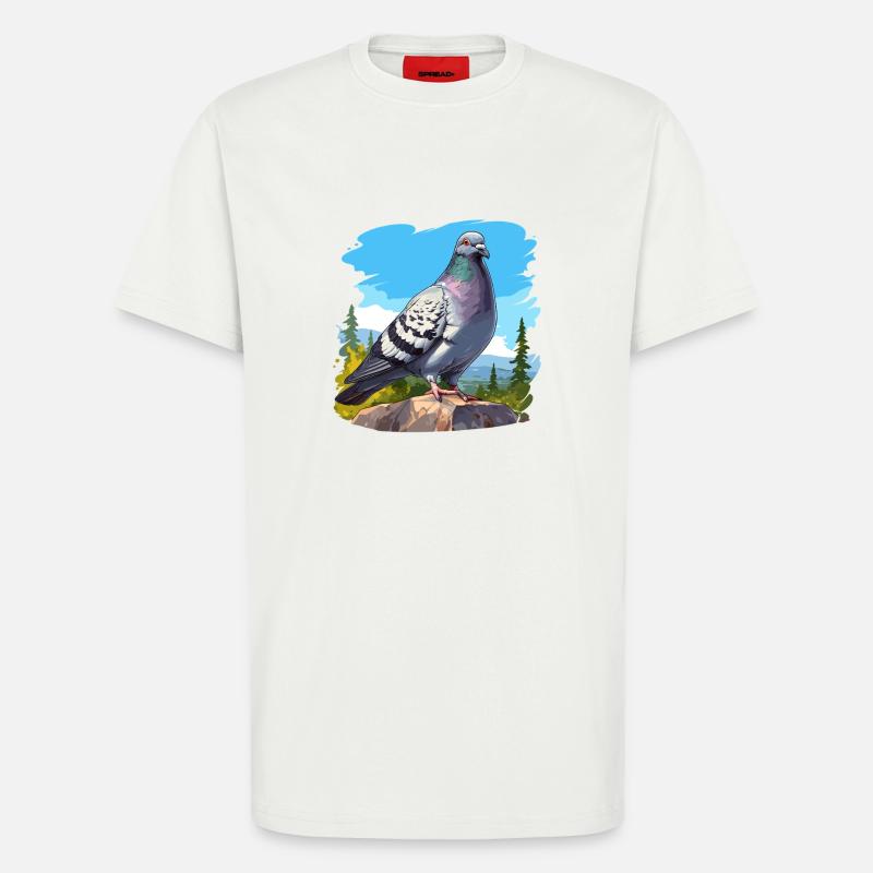 Tauben Taube - T-Shirt - made by SPREAD - OFF WHITE