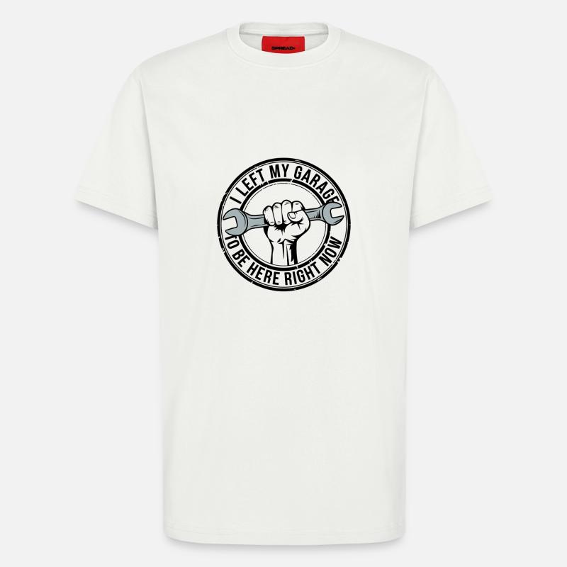 Stolzer Hobbyhandwerker Spruch - T-Shirt - made by SPREAD - OFF WHITE