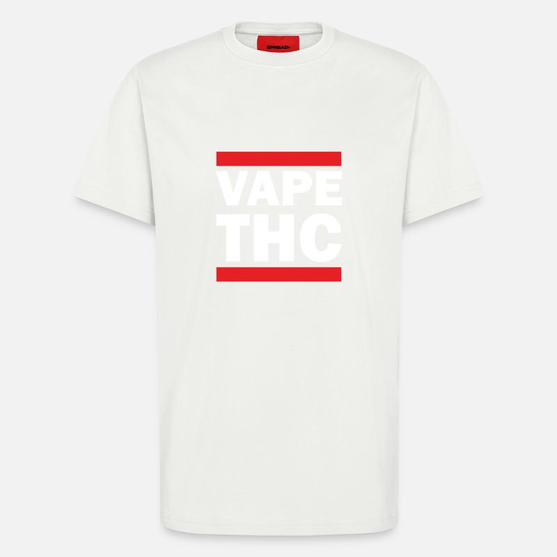Vape THC Blanc - T-shirt bio décontracté fabriqué en UE - OFF WHITE