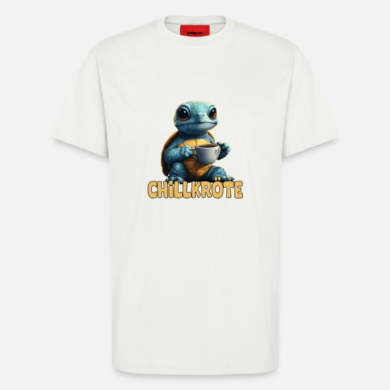 Chill Toad Pun Turtle - T-Shirt - made by SPREAD - OFF WHITE