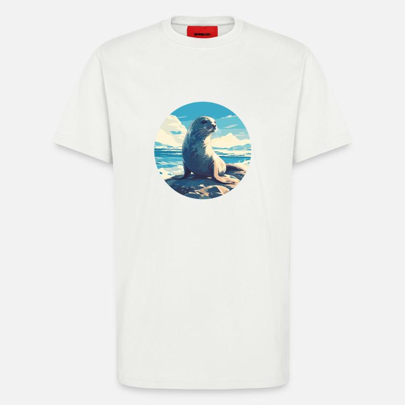 Robben Robbe - T-Shirt - made by SPREAD - OFF WHITE