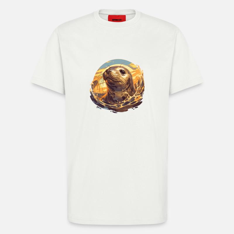 Robben Robbe - T-Shirt - made by SPREAD - OFF WHITE