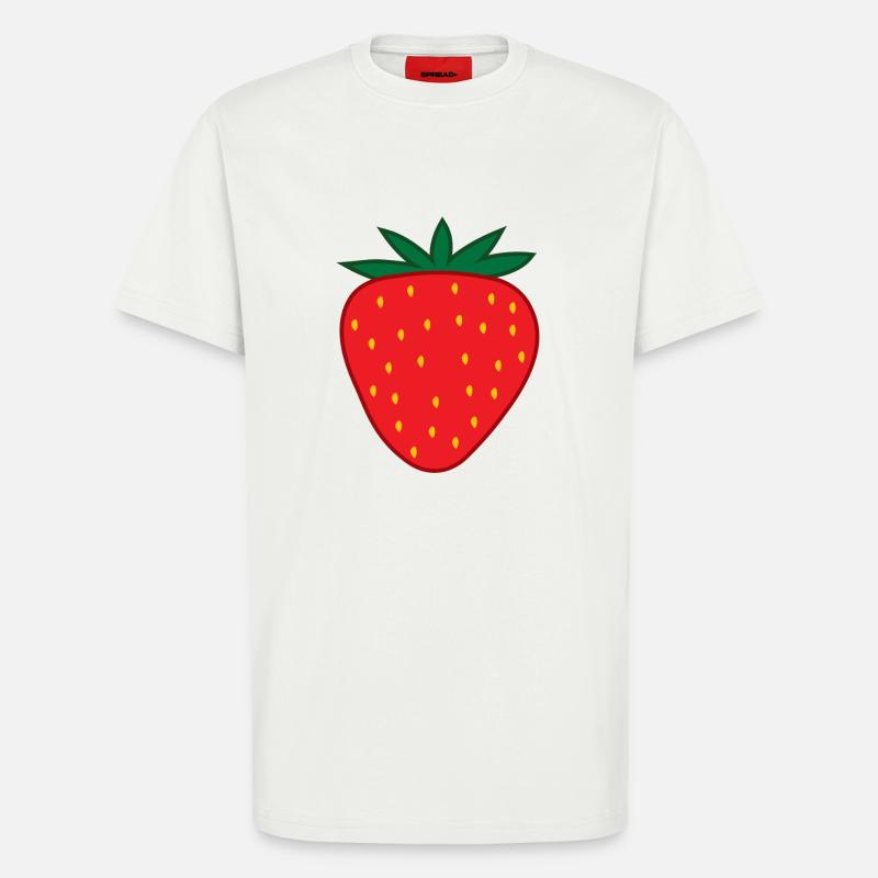 Erdbeere Kostüm Fasching Karneval Erdbeeren - T-Shirt - made by SPREAD - OFF WHITE