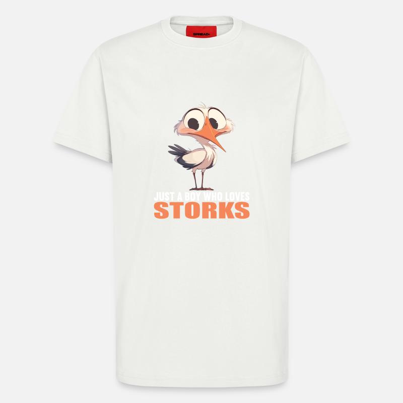 Storks Stork - T-Shirt - made by SPREAD - OFF WHITE