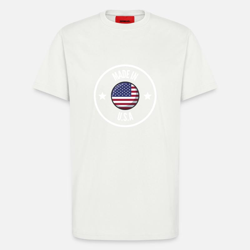 MADE IN USA White - T-shirt bio décontracté fabriqué en UE - OFF WHITE