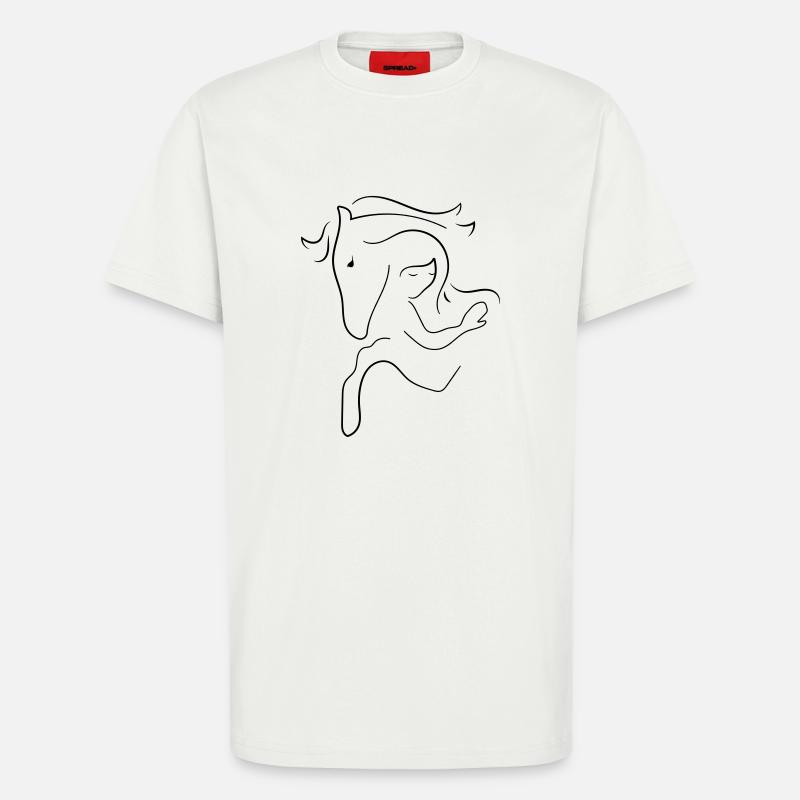 Pferd - T-Shirt - made by SPREAD - OFF WHITE