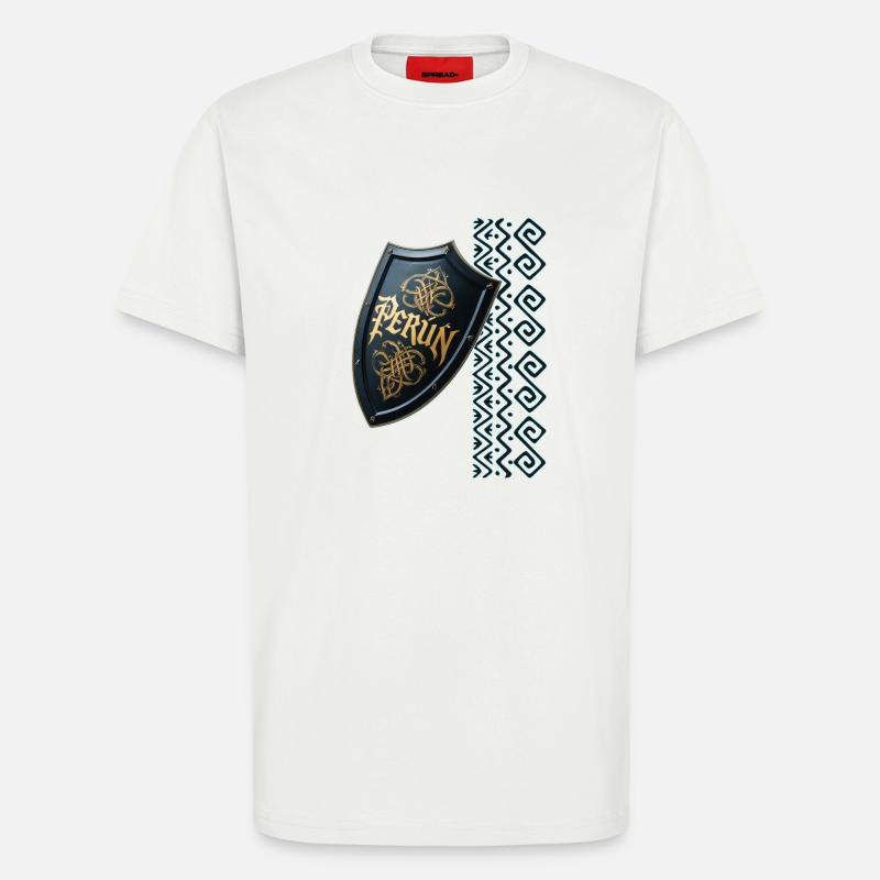 Perún - der Gott des Sturms - T-Shirt - made by SPREAD - OFF WHITE