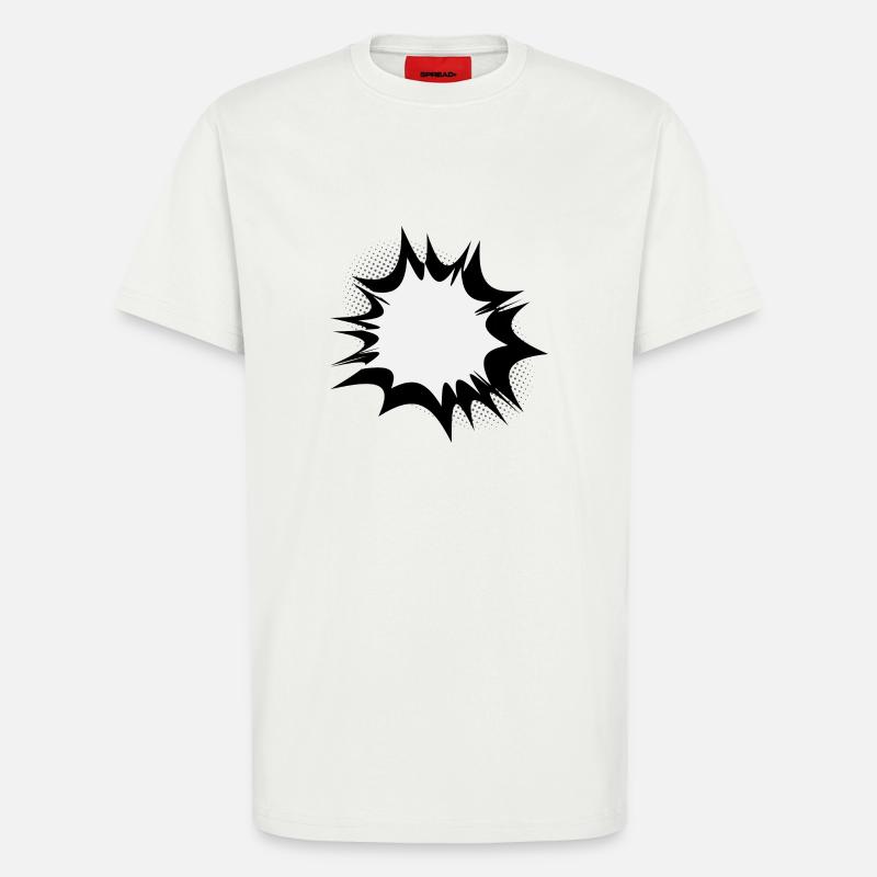 Comic speech bubble explosion - T-Shirt - made by SPREAD - OFF WHITE