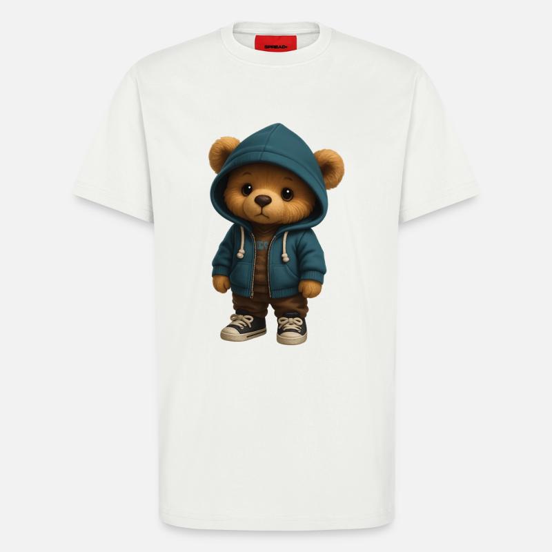 Kapuzenpullover Teddy - T-Shirt - made by SPREAD - OFF WHITE
