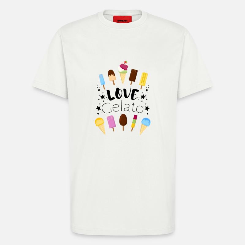 Eis - Ice cream - Eiscreme - T-Shirt - made by SPREAD - OFF WHITE