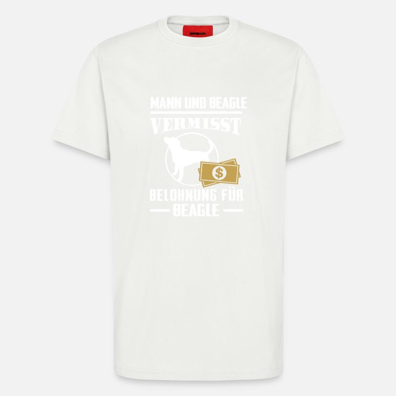 Vermisst Beagle - T-Shirt - made by SPREAD - OFF WHITE