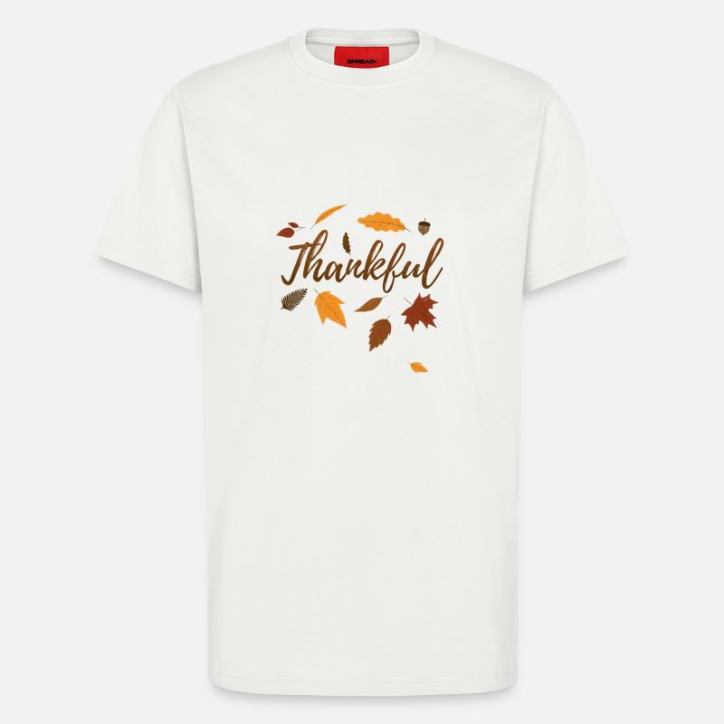 Dankbarer Herbst-Erntedankfest-Geschenk-Fall-Liebe - T-Shirt - made by SPREAD - OFF WHITE