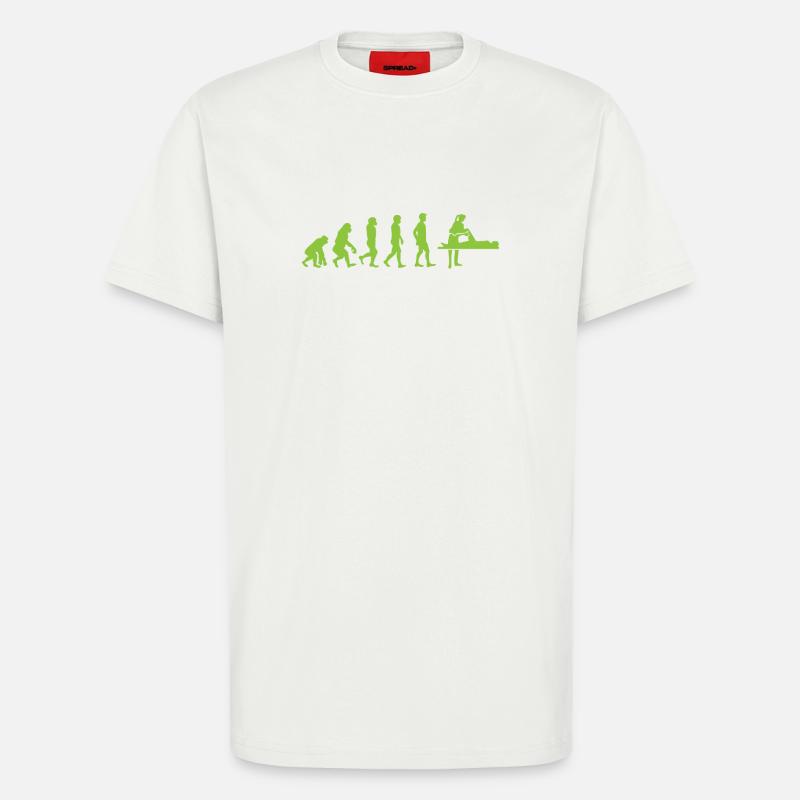 Evolution - Physiotherapist - Funny - Gift - T-Shirt - made by SPREAD - OFF WHITE