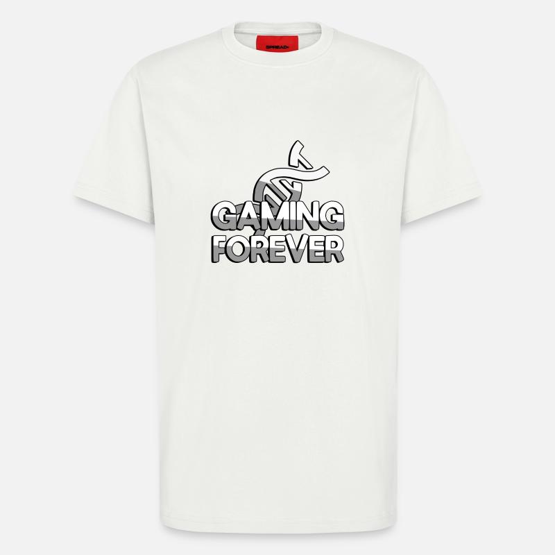 GAMING FOREVER + DNA - Gaming - T-Shirt - made by SPREAD - OFF WHITE