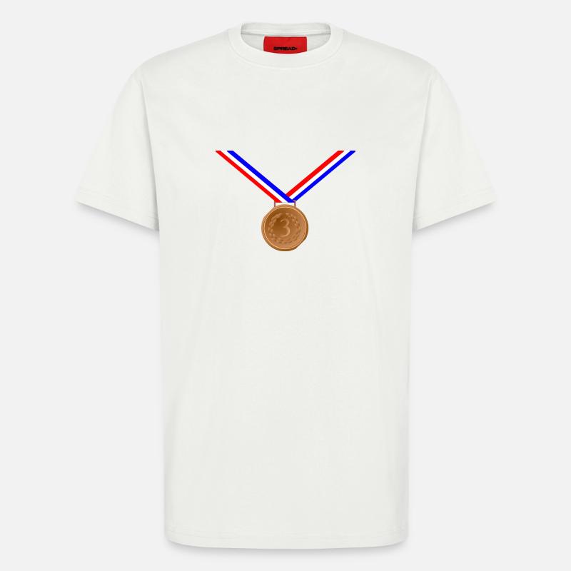Bronzemedaille 3. - T-Shirt - made by SPREAD - OFF WHITE