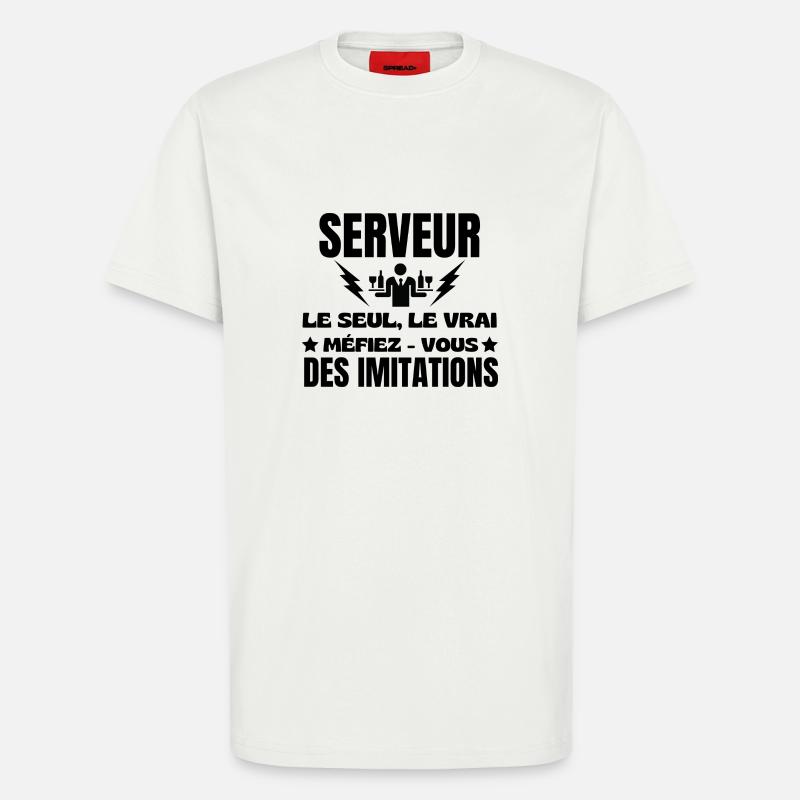 AUTHENTIC-SERVER - T-Shirt - made by SPREAD - OFF WHITE