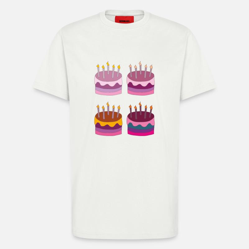 torte 4fach - T-Shirt - made by SPREAD - OFF WHITE