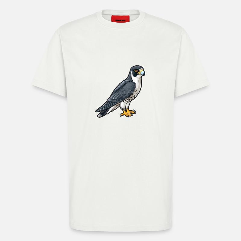 Stolzer Wanderfalke In Pose - T-Shirt - made by SPREAD - OFF WHITE