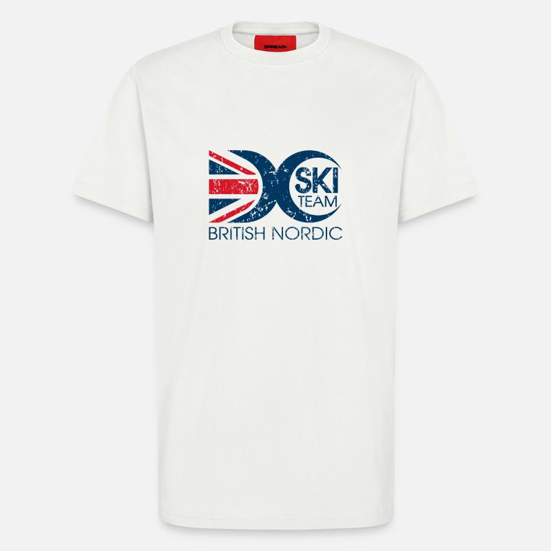 British Nordic Ski Team - Logo - T-Shirt - made by SPREAD - OFF WHITE