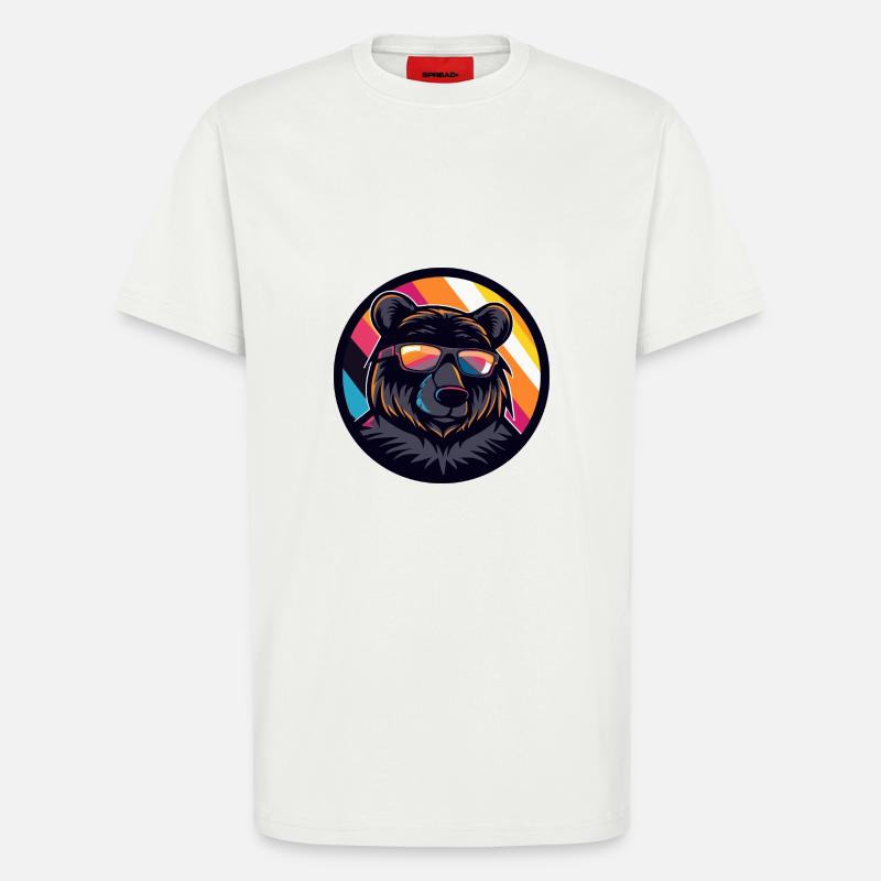 Bear Comic Cool Summer - T-Shirt - made by SPREAD - OFF WHITE