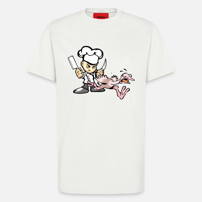 Funny Chef gobble - T-Shirt - made by SPREAD - OFF WHITE