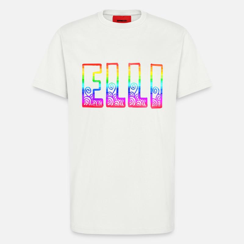 elli rs regenbogen - T-Shirt - made by SPREAD - OFF WHITE