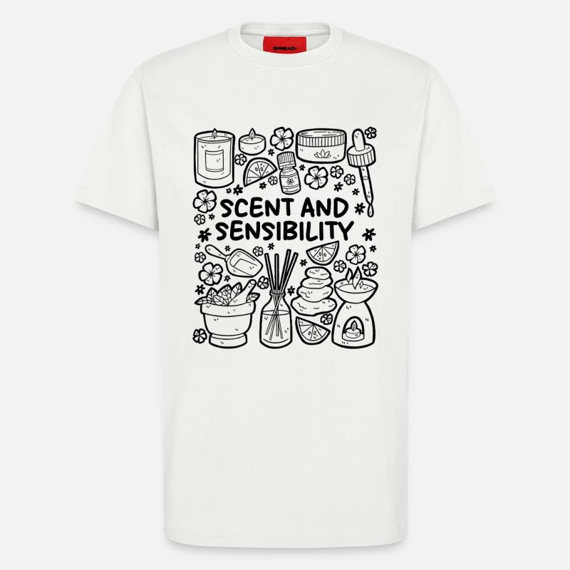 Scent and Sensibility – Aromatherapy - T-Shirt - made by SPREAD - OFF WHITE