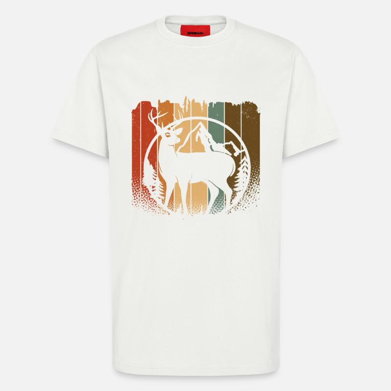 Hirsch - T-Shirt - made by SPREAD - OFF WHITE