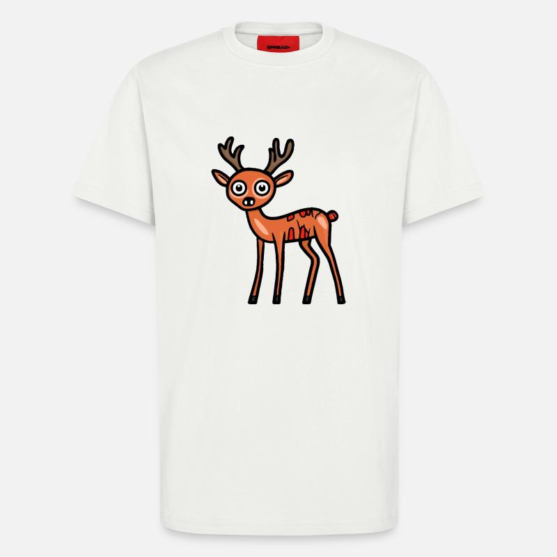 Deer Halloween Comic Funny - T-Shirt - made by SPREAD - OFF WHITE