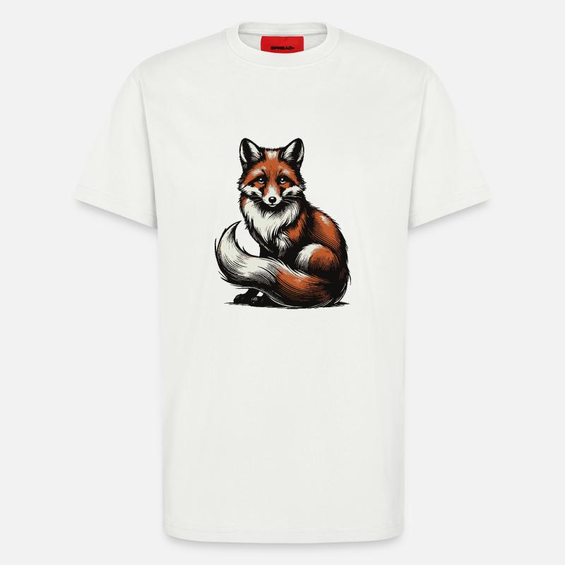 Fuchs - T-Shirt - made by SPREAD - OFF WHITE