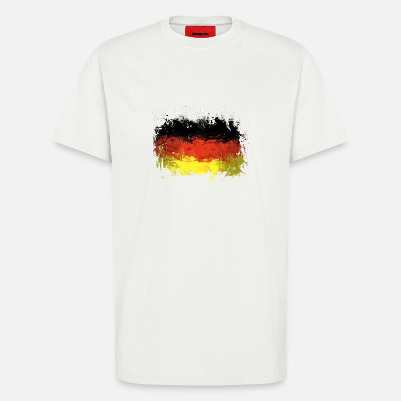 German Flag Graffiti - T-Shirt - made by SPREAD - OFF WHITE